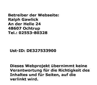 Infos Kromfohrlnder Impressum